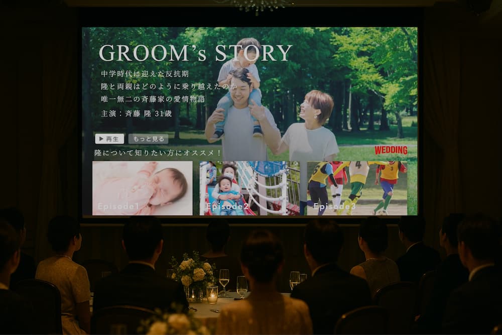 上映中のプロフィールムービー